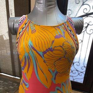 Hale Bob multi colored sheath dress. Large